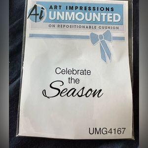 Art Impressions Inc AI 2011 Unmounted Vintage Rubber Stamp The Season